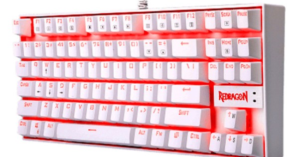 Redragon Kumara K Tkl Led Backlit Mechanical Gaming Keyboard White